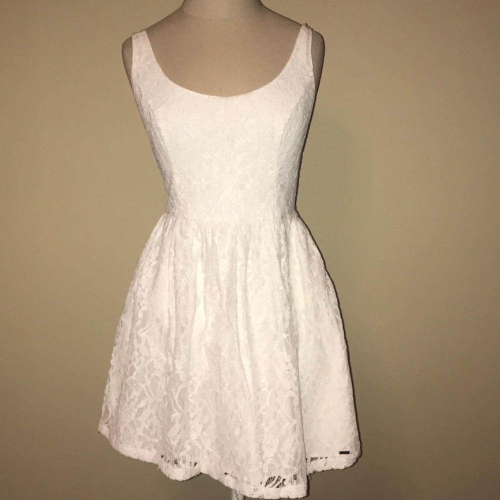 Hollister White Lace Dress